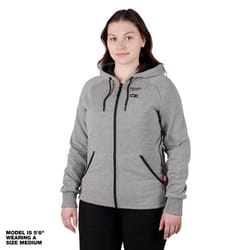 Milwaukee M12 M Long Sleeve Women's Heated Hoodie Kit Gray