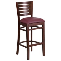 Flash Furniture Burgundy Vinyl Contemporary Bar Stool