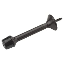 National Hardware 3 in. L Zinc w/Rubber Tip Oil Rubbed Bronze Rigid Door Stop Mounts to wall 1 in.