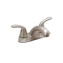 Huntington Brass Trend Satin Nickel Transitional Centerset Bathroom Sink Faucet 4 in.