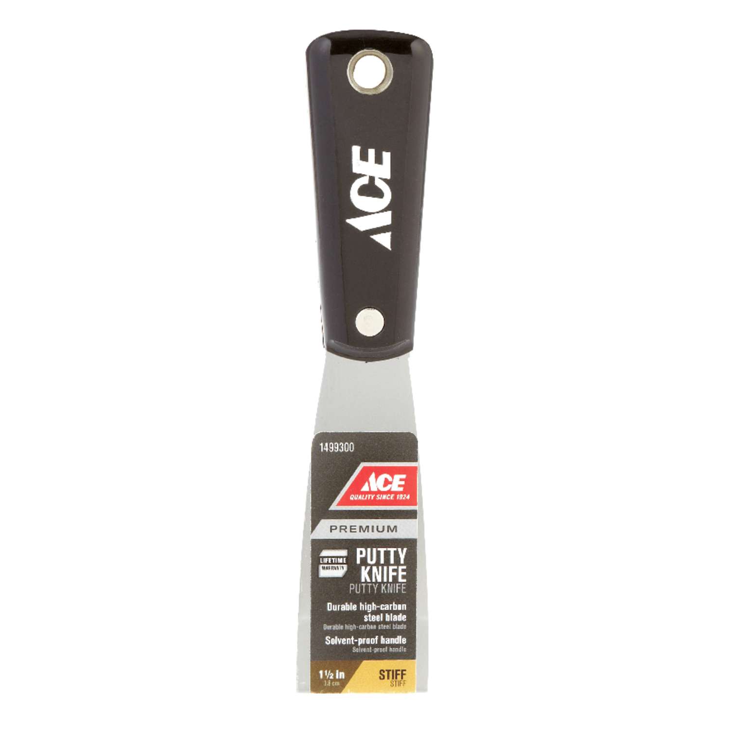 Ace 11/2 in. W HighCarbon Steel Stiff Putty Knife Ace Hardware