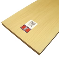 Midwest Products 1/16 in. X 8 in. W X 2 ft. L Basswood Sheet #2/BTR Premium Grade