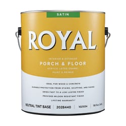 Royal Satin Neutral Base Porch and Floor Paint+Primer 1 gal