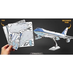 Metal Earth Air Force One 3D Model Kit Multicolored