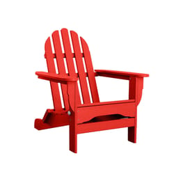 Durogreen Tangent Classic Red HDPE Frame Adirondack Foldable Chair