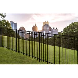 Fortress A2 4.5 ft. H X 8 ft. L Powder Coated Black Aluminum Fence Panel