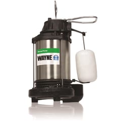 Wayne 1/3 HP 4600 gph Stainless Steel Vertical Float Switch AC Sump Pump