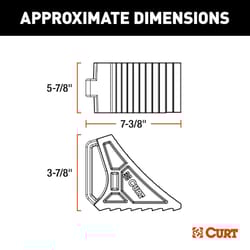 CURT For Wheel Chock All Trailers 1 pk