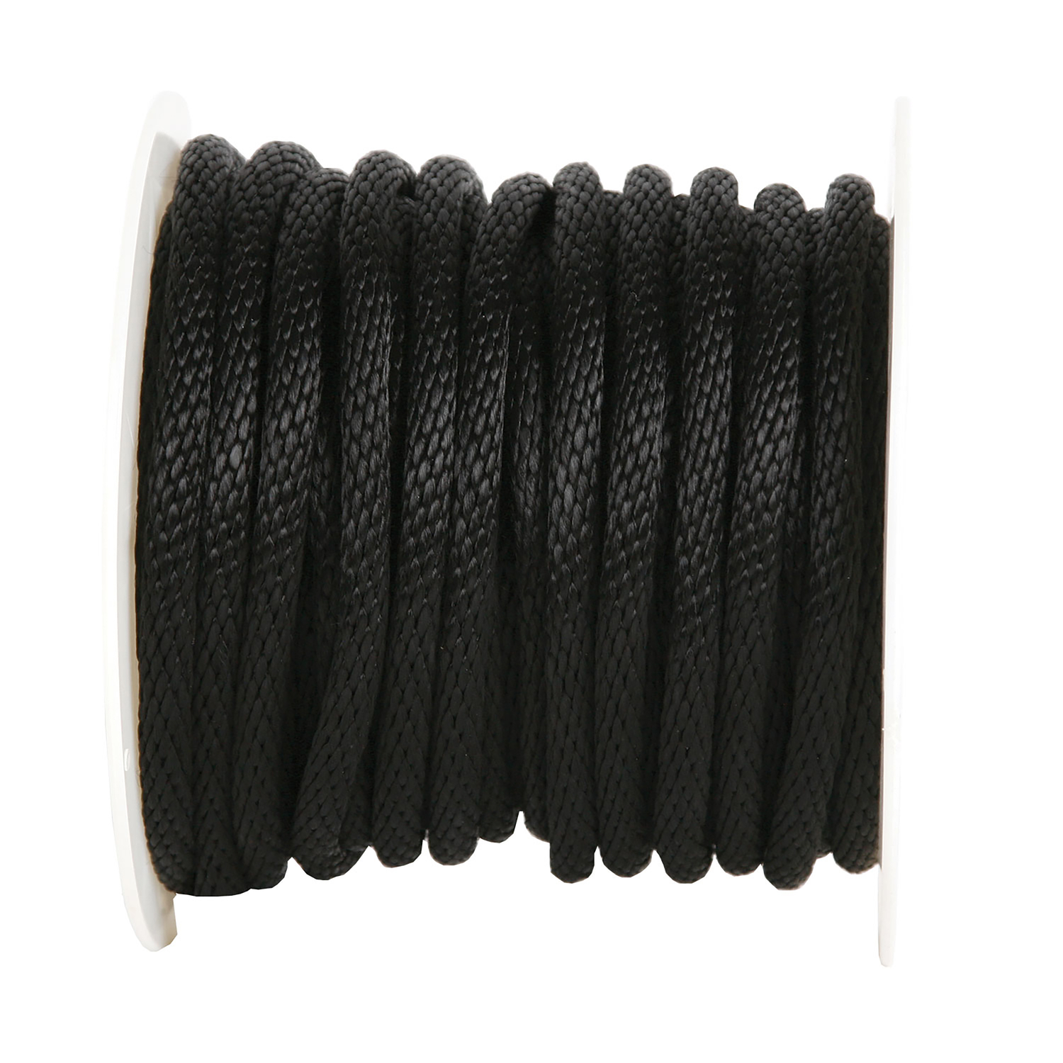 Wellington Cordage P7240S0200BKFR 5/8x200 Blk Braid Rope, Black