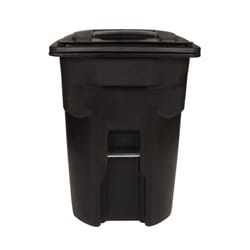Toter 96 gal Black Polyethylene Wheeled Garbage Can Lid Included