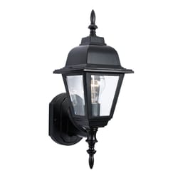 Design House Maple Alumnium Black Incandescent Outdoor Wall Fixture