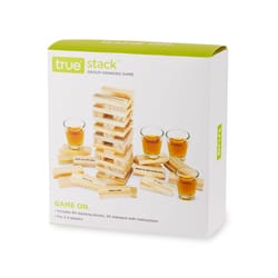 True Multicolored Glass/Wood Shot Glass Set