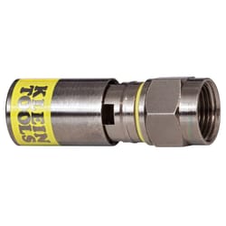 Klein Tools F-Connector RG6 Quad Compression Connector 10 pk