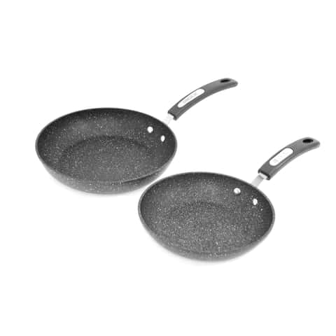 The Rock by Starfrit 12 in. Cast Iron Skillet, Black