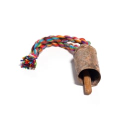 Matr Boomie Multi-color Metal/Wood Rainbow Twist Bell