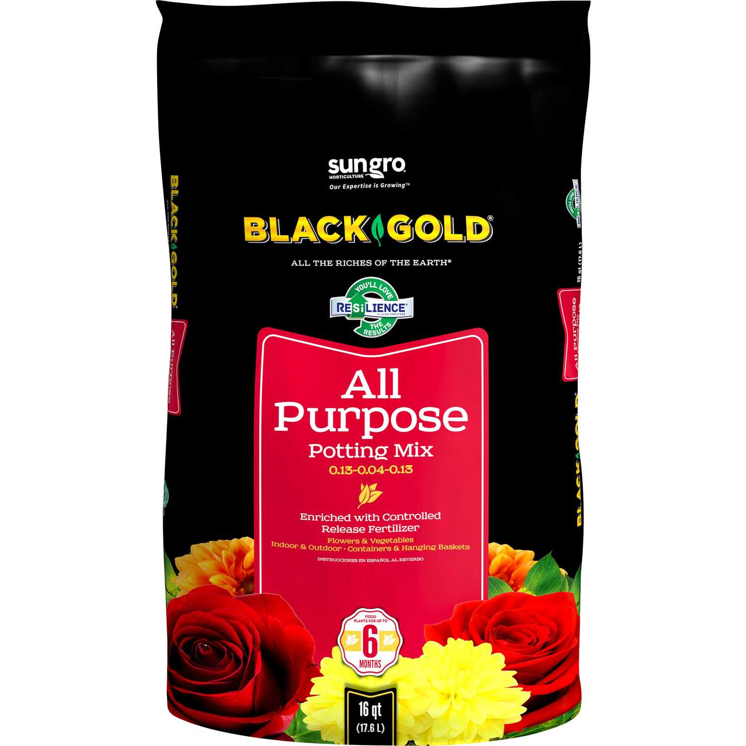 Black Gold Potting Soil 16 qt. - Ace Hardware