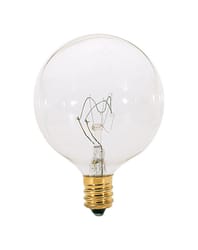 Satco 25 W G16.5 Decorative Incandescent Bulb E12 (Candelabra) Soft White 1 pk