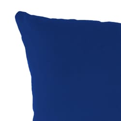 Jordan Manufacturing Blue Polyester Throw Pillow 4 in. H X 18 in. W X 18 in. L