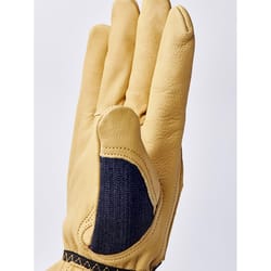 Hestra JOB Unisex Indoor/Outdoor Work Gloves Blue/Tan M 1 pair