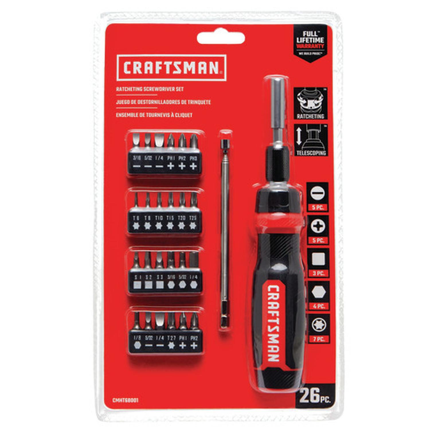 UPC 648738471442 product image for Craftsman Ratcheting Magnetic Screwdriver With Bit Storage (00947144) | upcitemdb.com