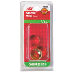 Ace 5/8 in. Compression T Brass Sleeve