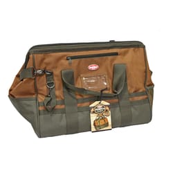 Bucket Boss Gatemouth 12 in. W X 14 in. H Polyfiber Tool Bag 36 pocket Brown 1 pc