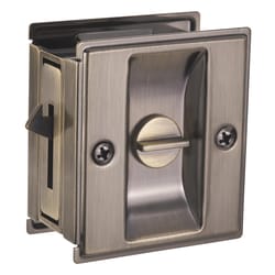 Ace 2-3/4 in. L Solid Brass Pocket Door Privacy Lock 1 pc