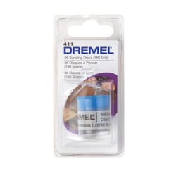 Dremel 1 in. Emery Center Mount Sanding Disc 180 Grit Coarse 36 pk