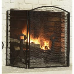 ShelterLogic Classic Black Steel Fireplace Screen