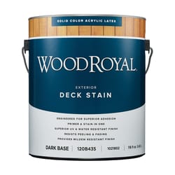 Ace Wood Royal Solid Tintable Flat Tint Base Dark Base Acrylic Latex Deck Stain 1 gal