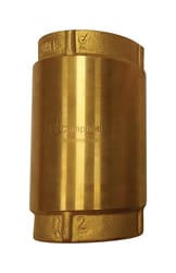 Campbell 2 in. D X 2 in. D Yellow Brass Spring Loaded Check Valve