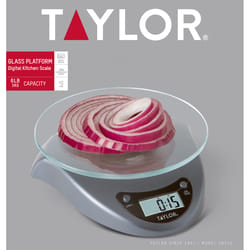 Taylor Silver Digital Food Scale 6.6 lb