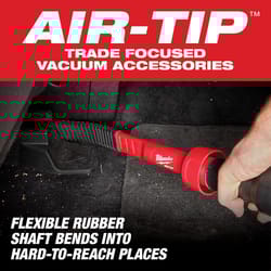 Milwaukee AIR-TIP 1-1/4 in. - 2-1/2 in. Wet/Dry Shop Vac Flexible Long Reach Crevice Tool 1 pc