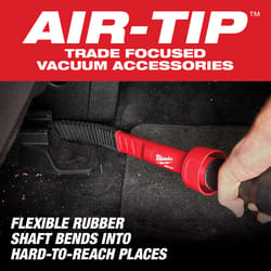 Milwaukee AIR-TIP 1-1/4 in. - 2-1/2 in. Wet/Dry Shop Vac Flexible Long Reach Crevice Tool 1 pc