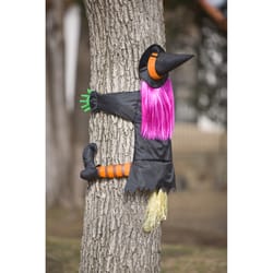 Gemmy 24 in. Crashing Witch Hanging Decor