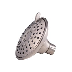 Whedon Blaster Massage Brushed Nickel Plastic 6 settings Wallmount Showerhead 1.8 gpm