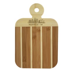 Totally Bamboo 9 in. L X 6 in. W X 0.5 in. Bamboo Serving & Cutting Board