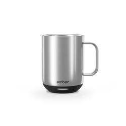 Ember 10 oz Silver BPA Free Temperature Control Mug