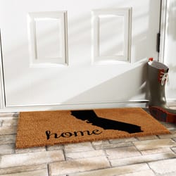 Home & More 2 ft. W X 3 ft. L Multi-color California Home Coir Door Mat