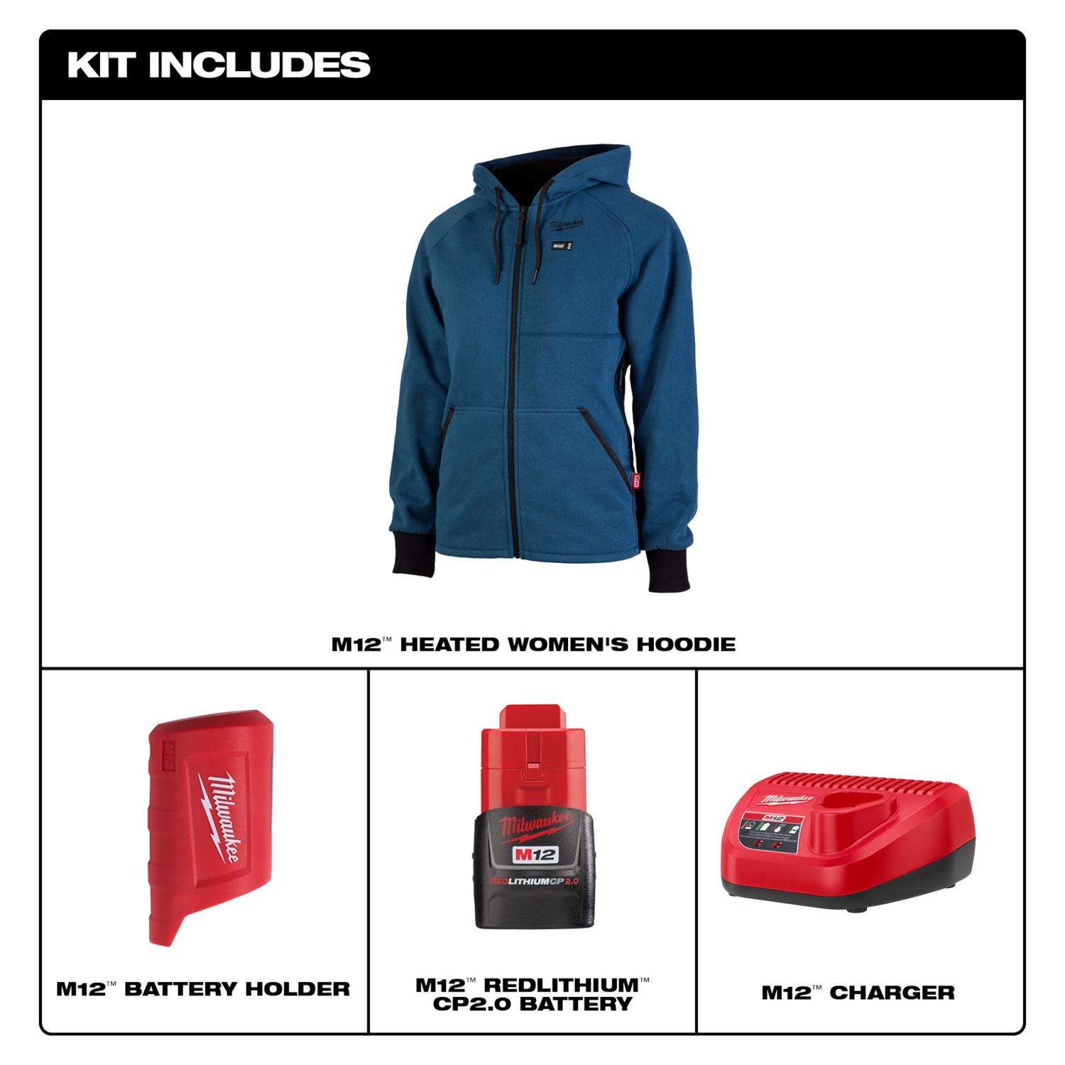 Battery for best sale milwaukee heated hoodie