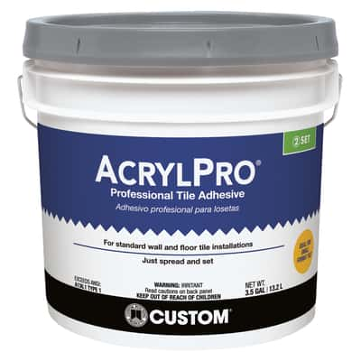 Custom Building Products Acrylpro Ceramic Tile Adhesive 3 5 Gal Ace Hardware