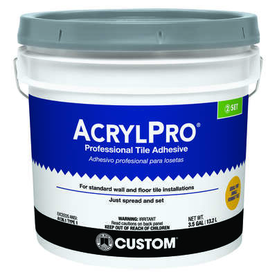 Custom Building Products Acrylpro Ceramic Tile Adhesive 3 5 Gal Ace Hardware