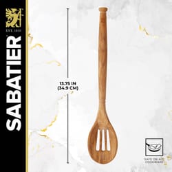 Sabatier Brown Wood Slotted Spoon