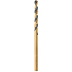 DeWalt Black & Gold 3/16 in. X 3.5 in. L High Speed Steel Split Point Drill Bit Round Shank 1 pc