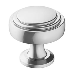 Amerock Winsome Traditional Round Cabinet Knob 1-1/4 in. D 1-3/16 in. Polished Chrome 1 pk