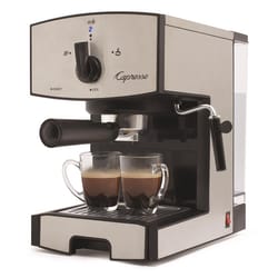 Capresso 42 oz Black/Silver Coffee & Espresso Maker