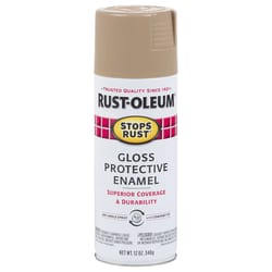 Rust-Oleum Stops Rust Gloss Khaki Protective Enamel Spray Paint 12 oz