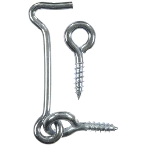 Ace 6 in. L Zinc Gate Hook and Eye 1 pk - Ace Hardware