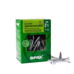 SPAX Multi-Material No. 10 in. X 2-1/2 in. L Unidrive Flat Head Serrated Construction Screws