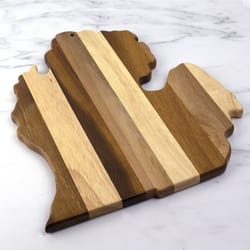 Totally Bamboo Rock & Branch 12.87 in. L X 11.42 in. W X 0.6 in. Wood Serving & Cutting Board